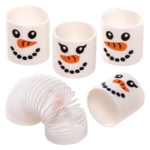 Snowman Mini Springs (Pack of 12) Christmas Toys