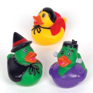 Spooky Halloween Rubber Ducks (Pack of 4) Halloween Toys & Decorations For Kids