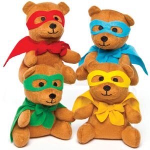 Star Hero Plush Bears (Pack of 4) Toys