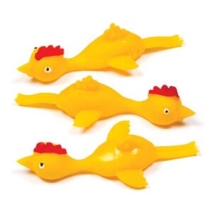 Stretchy Flying Chickens (Pack of 10) Toys