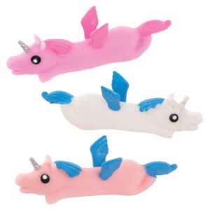 Stretchy Flying Unicorns (Pack of 5) Soft & Sensory Toys 5 assorted colourways - White/Blue