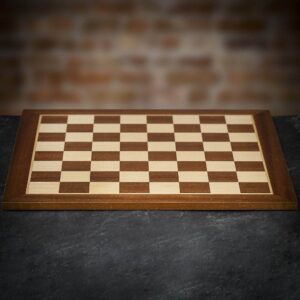 Sunrise Games Mahogany and Sycamore Chess Board - Medium  - can be Engraved or Personalised