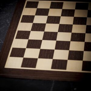 Sunrise Games Sycamore and Wenge Chess Board - X Large  - can be Engraved or Personalised