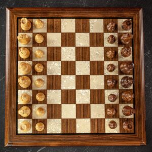 Verma Chess Set Bundle - Walnut Wood  - can be Engraved or Personalised