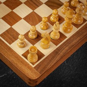Verma Magnetic Folding Chess Set - Travel  - can be Engraved or Personalised