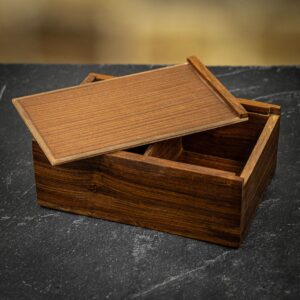 Verma Wooden Storage Box for Chess Pieces  - can be Engraved or Personalised