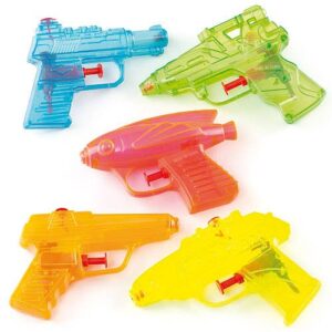 Fun Miniature Super Soaking Water Pistol (Pack of 8) Novelty Toy Water Squirters