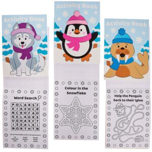 Winter Mini Activity Books (Pack of 12) Creative Play Toys