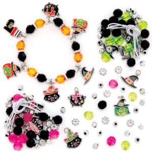 Witch Charm Bracelet Kits (Pack of 3) Halloween Crafts