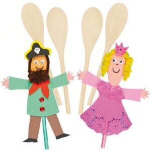 Wooden Spoon Pals (Pack of 8) Wood Craft Kits For Kids