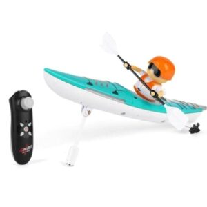 2.4G Remote Control Boat Colorful Paddle Remote Control Rowing with LED Lights Waterproof Ship Underwater Balance