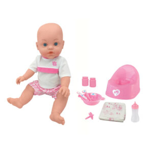Baby Snuggle 41cm Drink and Wet Deluxe Doll with Accessories