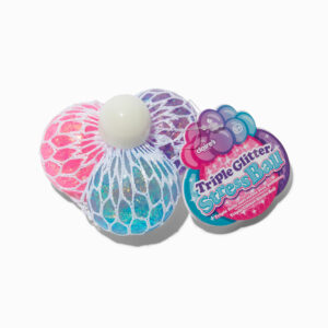 Claire's 3-In-1 Triple Glitter Mesh Ball Fidget Toy - Styles Vary