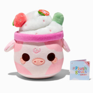 Claire's #plush Goals By Cuddle Barn 7'' Strawberry Mooshake Soft Toy
