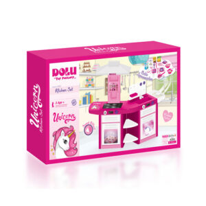 Dolu Unicorn Pink Kitchen Oven and Sink Playset and Accessories