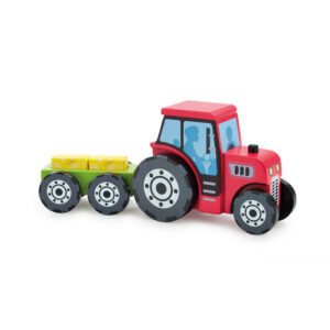 Early Learning Centre Wooden Farm Tractor and Trailer
