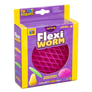 Flexi Worm Glitter Fidget Toy (Styles Vary)