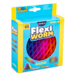 Flexi Worm Rainbow Fidget Toy (Styles Vary)