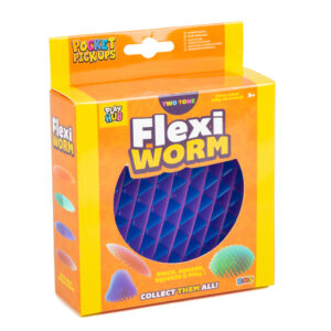Flexi Worm Two Tone Fidget Toy (Styles Vary)