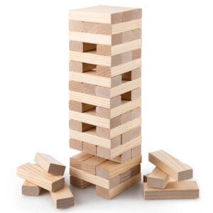 Grasshopper Games Giant Wooden Stack 'N' Fall Game