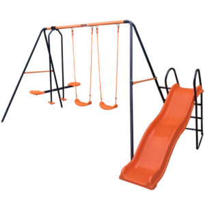 Hedstrom Europa Multi-play Swing Set with Slide and Glider