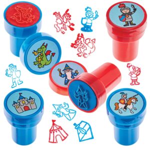 Knights & Dragons Self-Inking Stampers (Pack of 10) Toys