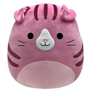 Original Squishmallows 16' Soft Toy - Geraldine the Pink Scottish Fold Cat