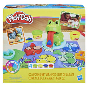 Play-Doh Frog ‘n Colours Starter Set with Playmat Dough Playset