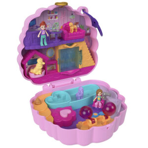 Polly Pocket Groom & Glam Poodle Compact Playset