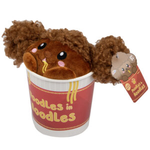 Poodles In Noodles Brown Soft Toy