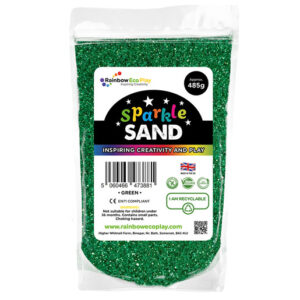 Rainbow Eco Play: Sparkle Sand Pouch 485G - Green