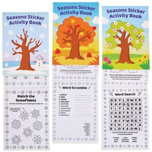 Seasons Sticker Activity Books (Pack of 8)