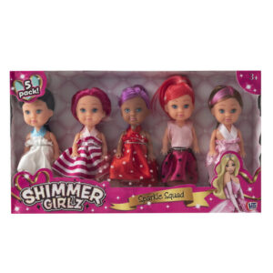 Shimmer Girlz Dolls 5 Pack (Styles Vary)