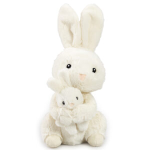 Snuggle Buddies Mummy and Baby Bunny Soft Toy
