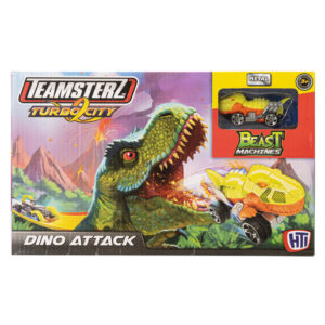 Teamsterz Turbo City Dino Attack Playset
