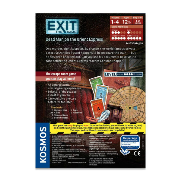EXIT: Dead Man on the Orient Express Card Game