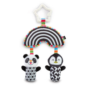 Early Learning Centre Black & White Baby Wind Chimes Travel Toy