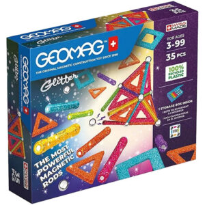 Geomag Glitter Panels Magnetic Construction Set - 35 Pieces