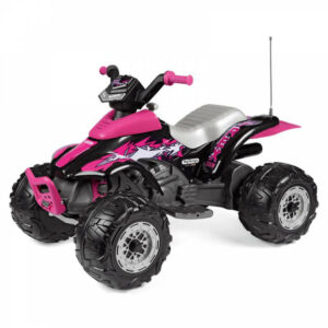 Peg Perego Corral T-Rex 330W 12V Battery Operated Quad Bike - Pink