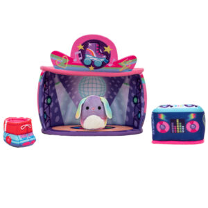 Squishville Play Scene - Rock and Roller Disco with 2' Squishmallow and 2 Accessories