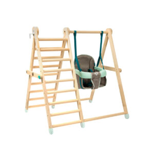 Tp Toys Active Tots Wooden Swing & Climb Frame