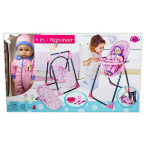 Lissi 4-In-1 Baby Highchair and 36 cm Baby Doll