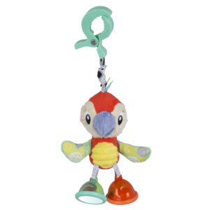 Playgro Dingly Dangly Mio Macaw Sensory Travel Toy