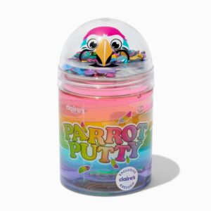 Rainbow Parrot Claire's Exclusive Putty Pot