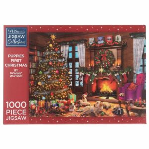 WHSmith Puppies First Christmas 1000 Piece Jigsaw Puzzle